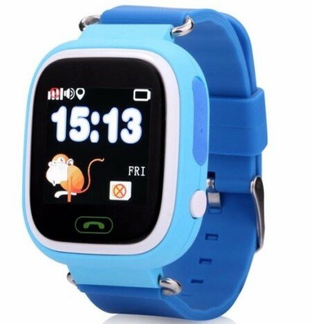 Ceas Smartwatch cu GPS Copii iUni Kid100, Touchscreen, Bluetooth, Telefon incorporat, Buton SOS, Alb
